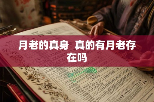 月老的真身  真的有月老存在吗