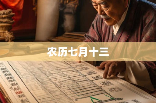 农历七月十三