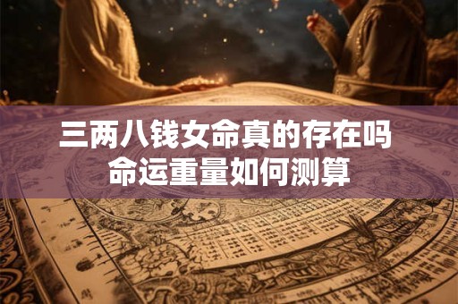 三两八钱女命真的存在吗 命运重量如何测算