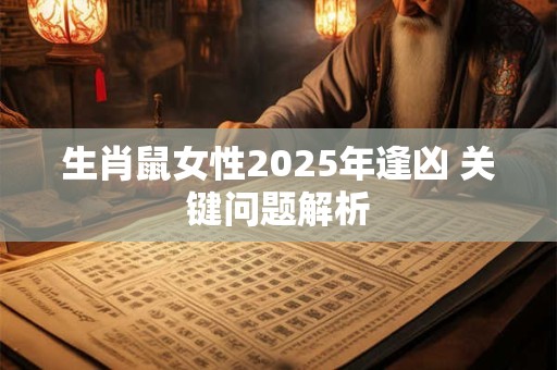 生肖鼠女性2025年逢凶 关键问题解析