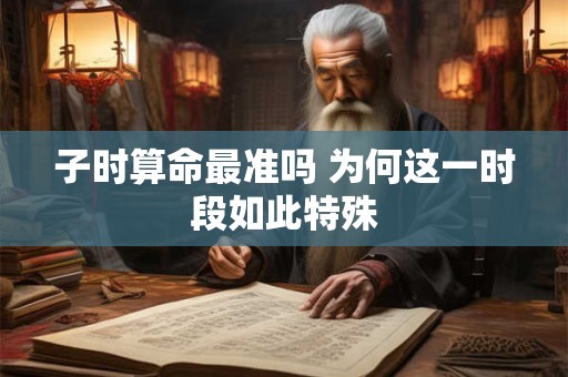 子时算命最准吗 为何这一时段如此特殊