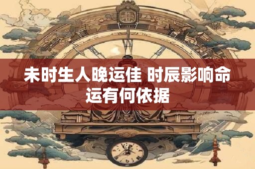 未时生人晚运佳 时辰影响命运有何依据
