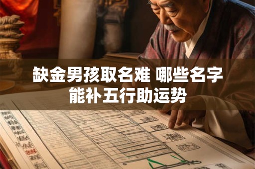 缺金男孩取名难 哪些名字能补五行助运势 缺金男孩取名难 哪些名字能补五行助运势