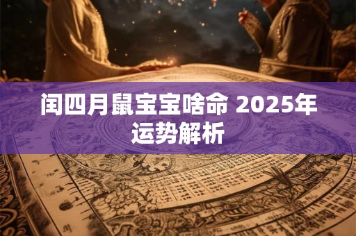 闰四月鼠宝宝啥命 2025年运势解析