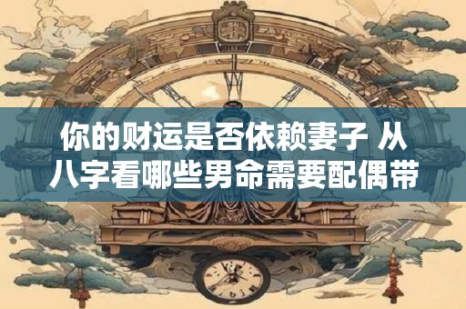 你的财运是否依赖妻子 从八字看哪些男命需要配偶带旺