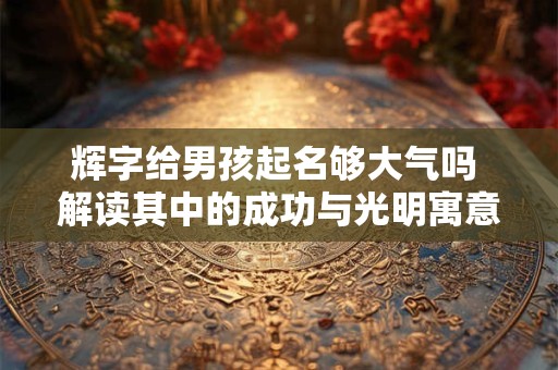 辉字给男孩起名够大气吗 解读其中的成功与光明寓意