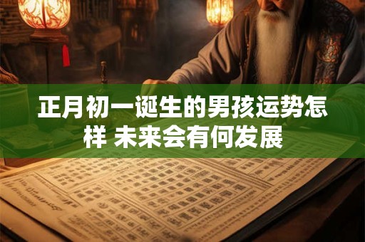 正月初一诞生的男孩运势怎样 未来会有何发展