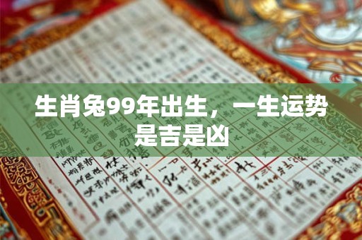 生肖兔99年出生,一生运势是吉是凶 生肖兔99年出生,一生运势是吉是凶