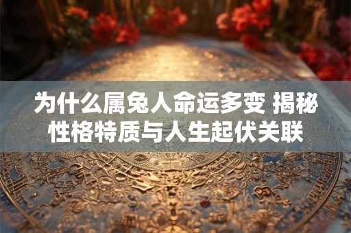 为什么属兔人命运多变 揭秘性格特质与人生起伏关联