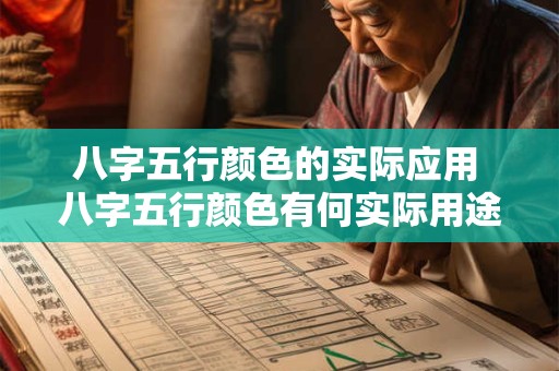 八字五行颜色的实际应用 八字五行颜色有何实际用途 八字五行颜色的实际应用 八字五行颜色有何实际用途