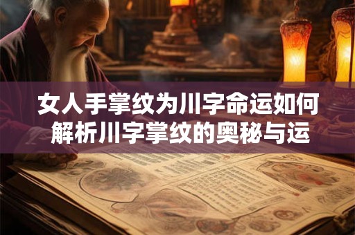 女人手掌纹为川字命运如何 解析川字掌纹的奥秘与运势