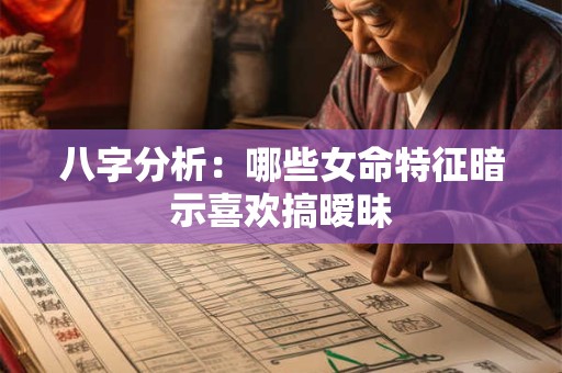 八字分析：哪些女命特征暗示喜欢搞暧昧