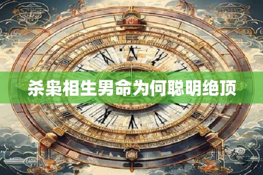 杀枭相生男命为何聪明绝顶