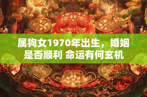 属狗女1970年出生，婚姻是否顺利 命运有何玄机