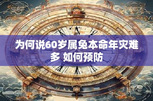 为何说60岁属兔本命年灾难多 如何预防