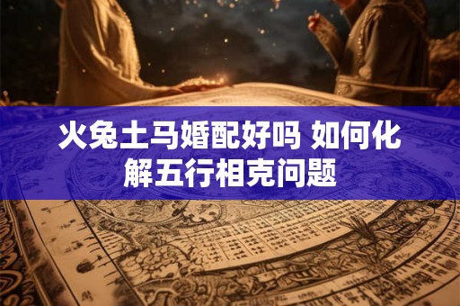 火兔土马婚配好吗 如何化解五行相克问题