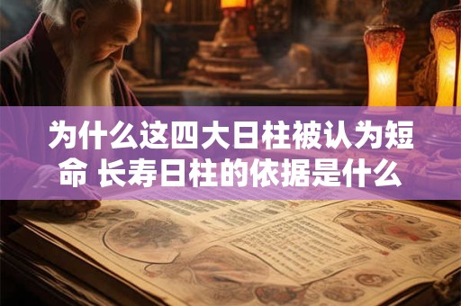 为什么这四大日柱被认为短命 长寿日柱的依据是什么