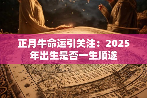 正月牛命运引关注：2025年出生是否一生顺遂