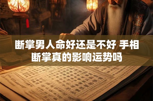 断掌男人命好还是不好 手相断掌真的影响运势吗