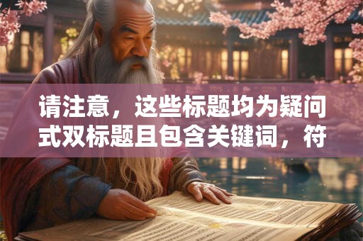 请注意，这些标题均为疑问式双标题且包含关键词，符合您的要求。