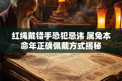 红绳戴错手恐犯忌讳 属兔本命年正确佩戴方式揭秘 红绳戴错手恐犯忌讳 属兔本命年正确佩戴方式揭秘