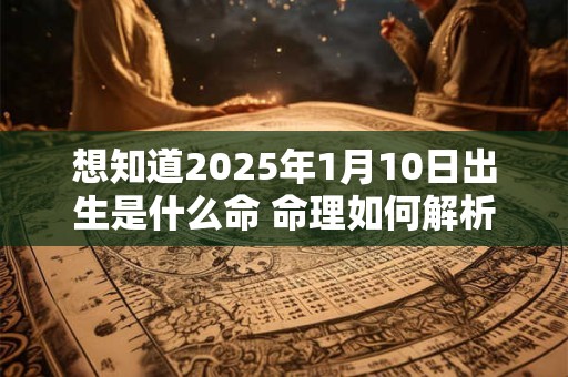 想知道2026年1月10日出生是什么命 命理如何解析