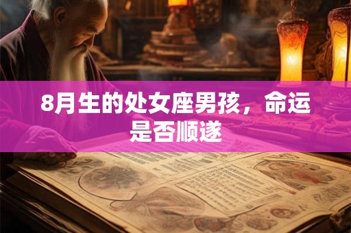 8月生的处女座男孩，命运是否顺遂