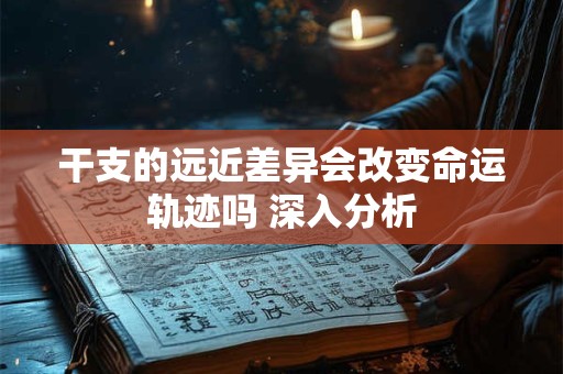 干支的远近差异会改变命运轨迹吗 深入分析