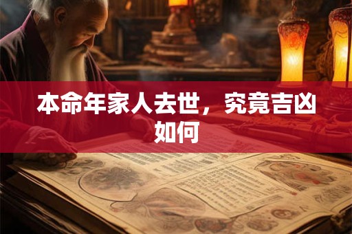 本命年家人去世，究竟吉凶如何
