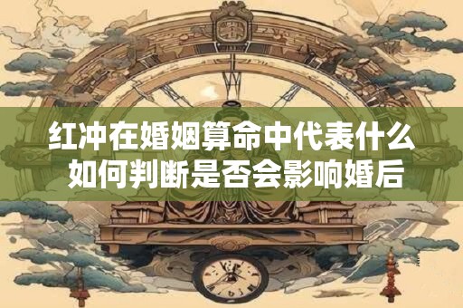 红冲在婚姻算命中代表什么 如何判断是否会影响婚后运势