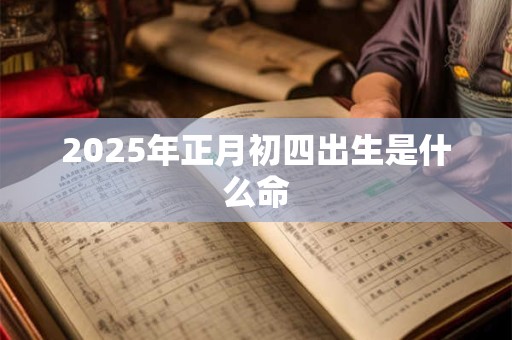 2025年正月初四出生是什么命