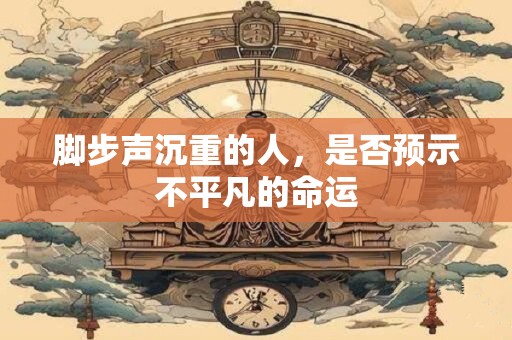 脚步声沉重的人，是否预示不平凡的命运