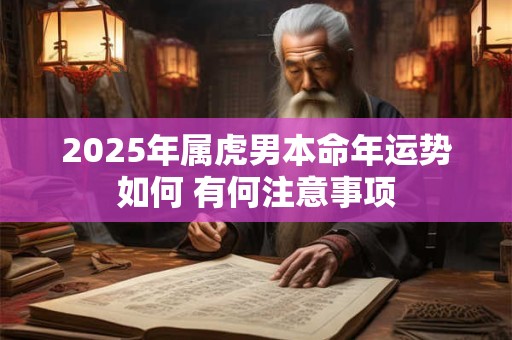 2025年属虎男本命年运势如何 有何注意事项