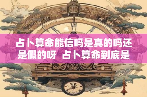 占卜算命能信吗是真的吗还是假的呀  占卜算命到底是不是真的