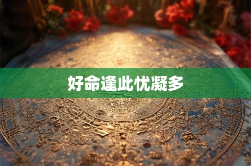 好命逢此忧凝多