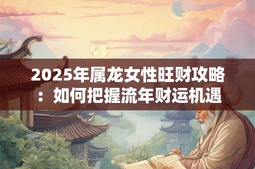 2025年属龙女性旺财攻略：如何把握流年财运机遇