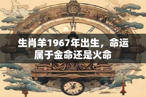 生肖羊1967年出生，命运属于金命还是火命