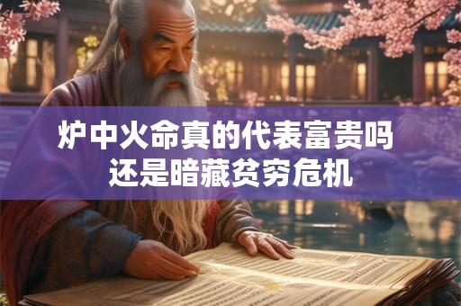 炉中火命真的代表富贵吗 还是暗藏贫穷危机