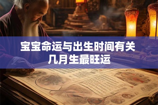 宝宝命运与出生时间有关 几月生最旺运 宝宝命运与出生时间有关 几月生最旺运