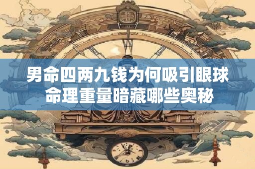 男命四两九钱为何吸引眼球 命理重量暗藏哪些奥秘