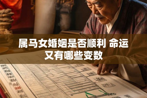 属马女婚姻是否顺利 命运又有哪些变数