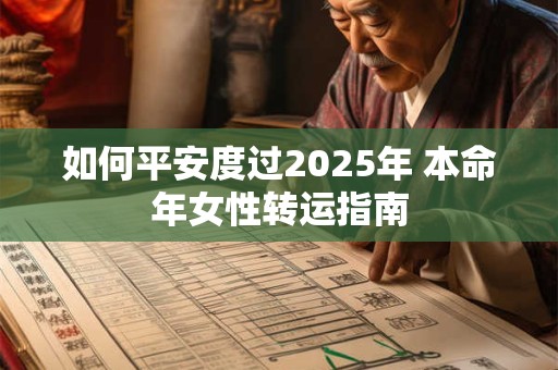 如何平安度过2025年 本命年女性转运指南
