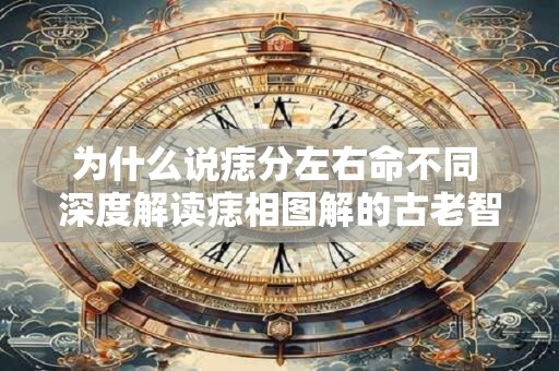 为什么说痣分左右命不同 深度解读痣相图解的古老智慧 为什么说痣分左右命不同 深度解读痣相图解的古老智慧