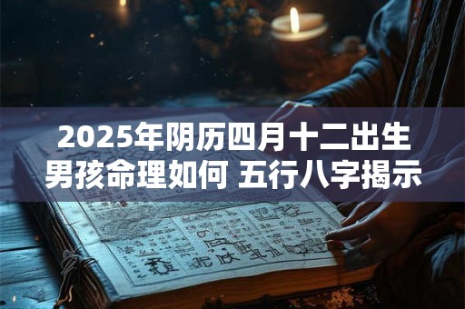2025年阴历四月十二出生男孩命理如何 五行八字揭示命运玄机
