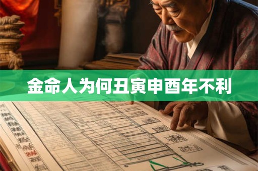 金命人为何丑寅申酉年不利