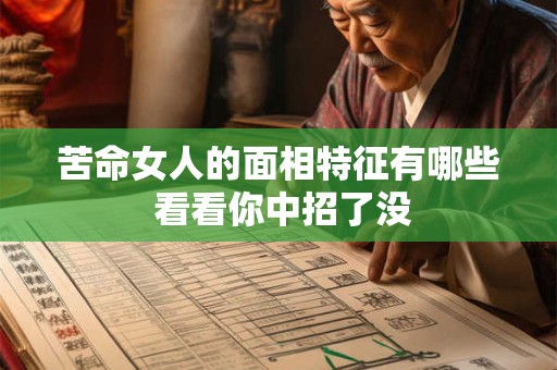 苦命女人的面相特征有哪些 看看你中招了没