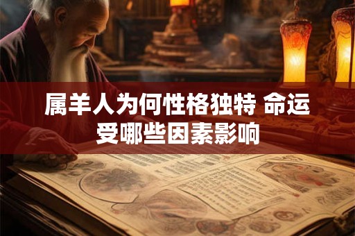 属羊人为何性格独特 命运受哪些因素影响