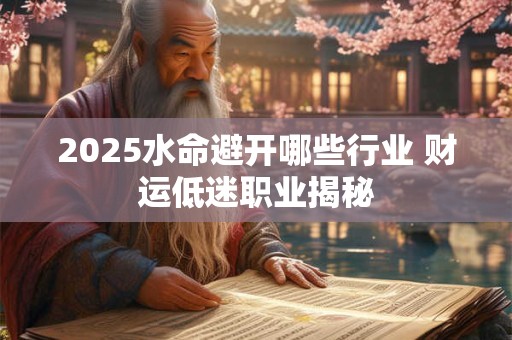 2025水命避开哪些行业 财运低迷职业揭秘 2025水命避开哪些行业 财运低迷职业揭秘