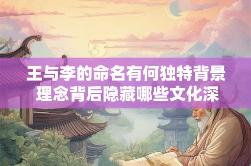 王与李的命名有何独特背景 理念背后隐藏哪些文化深意
