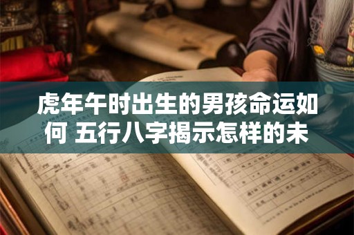 虎年午时出生的男孩命运如何 五行八字揭示怎样的未来
